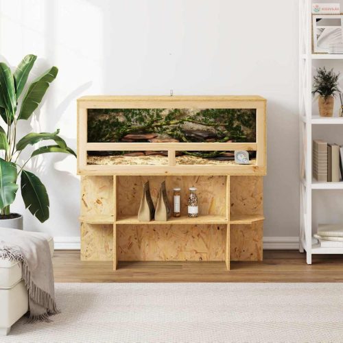 Terrárium alap polcokkal Barna 100 x 40 x 50 cm OSB