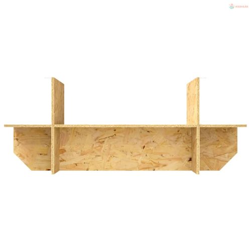 Terrárium alap polcokkal Barna 100 x 40 x 50 cm OSB