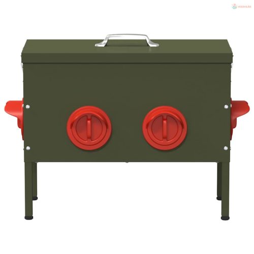 Csirke etető 2 pcs Olajzöld 41,5 x 20,5 x 33 cm