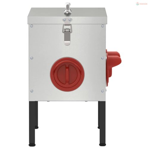 Csirke etető 2 pcs Ezüst 41,5 x 20,5 x 33 cm Horganyzott acél