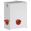 Csirke etető 2 pcs Ezüst 32,5 x 20,5 x 43 cm Horganyzott acél