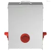 Csirke etető 2 pcs Ezüst 32,5 x 20,5 x 43 cm Horganyzott acél