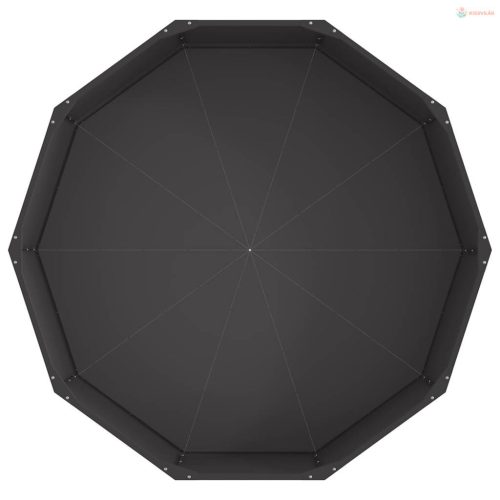 Növénytartó Fekete 120 x 120 x 35 cm Acél