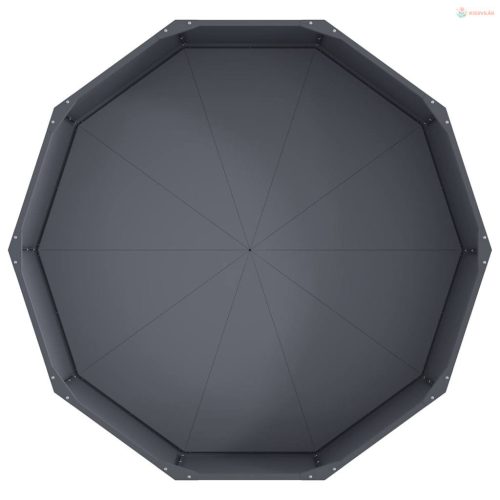 Növénytartó Antracit 120 x 120 x 35 cm Acél