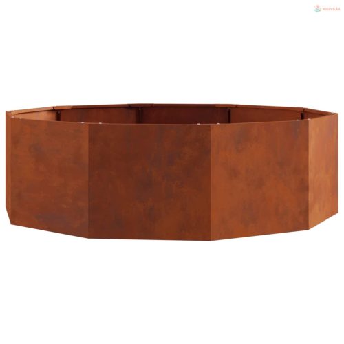 Növénytartó Rozsdás 120 x 120 x 35 cm Időjárásálló acél