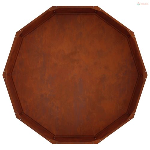 Növénytartó Rozsdás 120 x 120 x 35 cm Időjárásálló acél