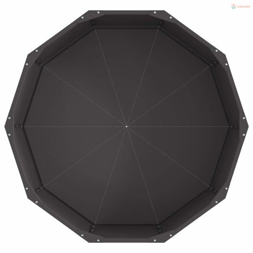 Növénytartó Fekete 90 x 90 x 35 cm Acél