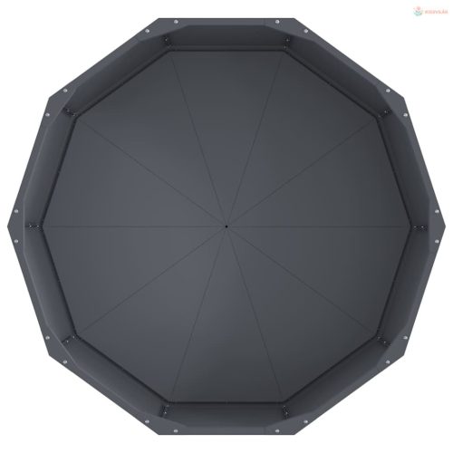 Növénytartó Antracit 90 x 90 x 35 cm Acél