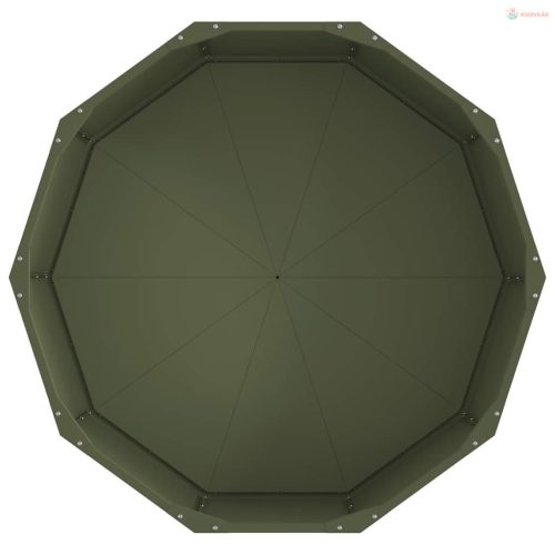 Növénytartó Olajzöld 90 x 90 x 35 cm Acél