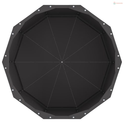 Növénytartó Fekete 60 x 60 x 35 cm Acél