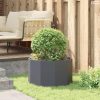 Növénytartó Antracit 60 x 60 x 35 cm Acél