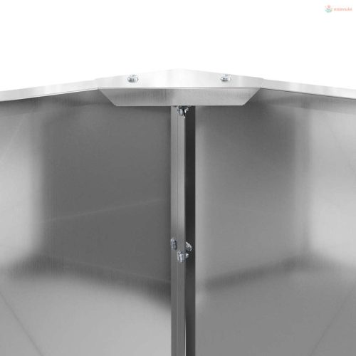 Növénytartó Ezüst 60 x 60 x 35 cm Horganyzott acél