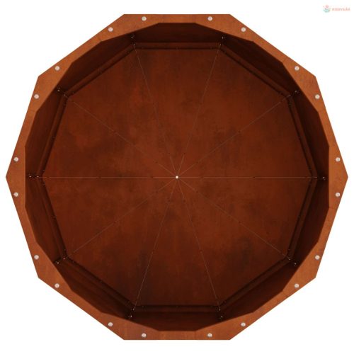 Növénytartó Rozsdás 60 x 60 x 35 cm Időjárásálló acél