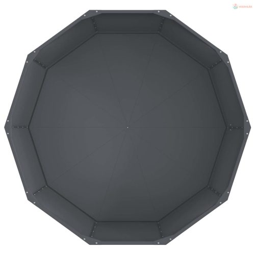 Növénytartó Antracit 120 x 120 x 50 cm Acél