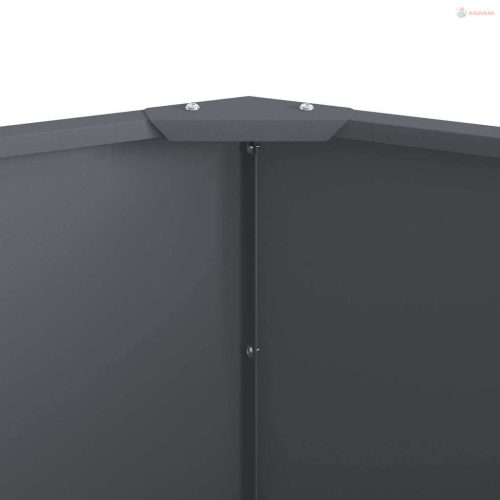 Növénytartó Antracit 120 x 120 x 50 cm Acél