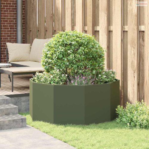 Növénytartó Olajzöld 120 x 120 x 50 cm Acél