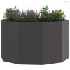 Növénytartó Fekete 90 x 90 x 50 cm Acél