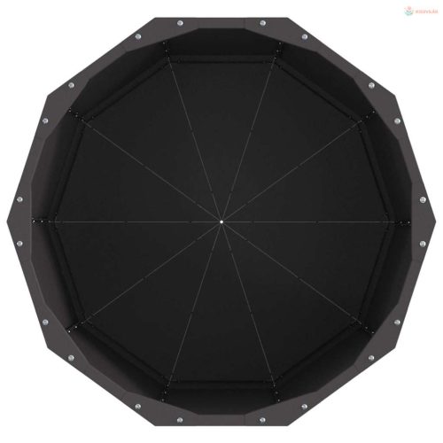 Növénytartó Fekete 60 x 60 x 50 cm Acél