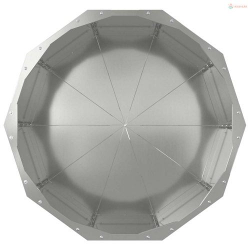 Növénytartó Ezüst 60 x 60 x 50 cm Horganyzott acél