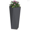 Növénytartó Antracit 30 x 30 x 75 cm Acél