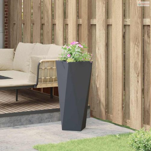 Növénytartó Antracit 30 x 30 x 75 cm Acél