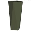 Növénytartó 2 pcs Olajzöld 30 x 30 x 75 cm Acél