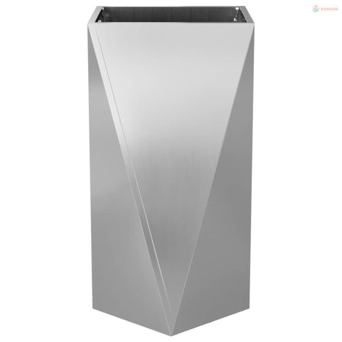 Növénytartó Ezüst 40 x 40 x 75 cm Horganyzott acél