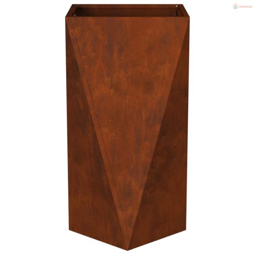 Növénytartó 2 pcs Rozsdás 40 x 40 x 75 cm Időjárásálló acél