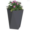 Növénytartó Antracit 50 x 50 x 75 cm Acél