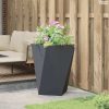 Növénytartó Antracit 50 x 50 x 75 cm Acél