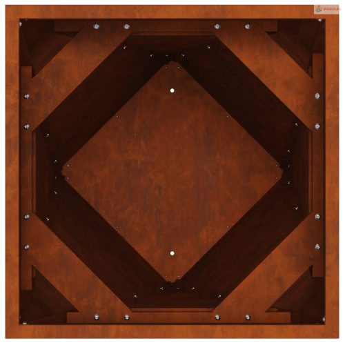 Növénytartó 2 pcs Rozsdás 50 x 50 x 75 cm Időjárásálló acél