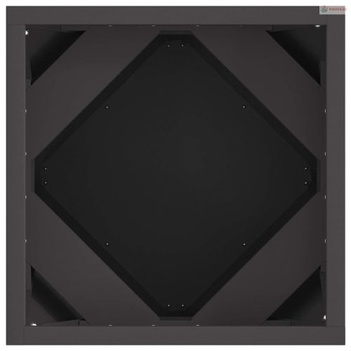 Növénytartó 2 pcs Fekete 30 x 30 x 30 cm Acél