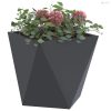 Növénytartó Antracit 30 x 30 x 30 cm Acél