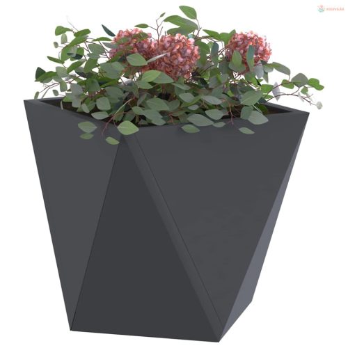Növénytartó Antracit 30 x 30 x 30 cm Acél