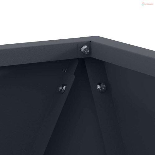 Növénytartó Antracit 30 x 30 x 30 cm Acél