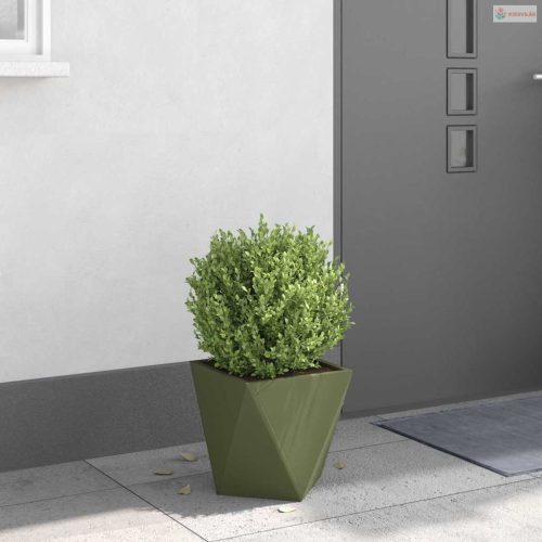 Növénytartó Olajzöld 30 x 30 x 30 cm Acél