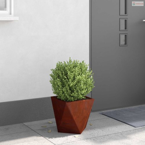 Növénytartó Rozsdás 30 x 30 x 30 cm Időjárásálló acél