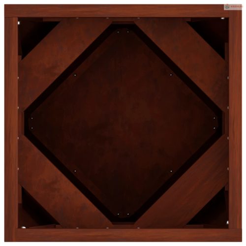 Növénytartó Rozsdás 30 x 30 x 30 cm Időjárásálló acél