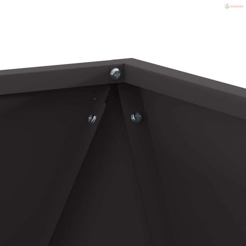 Növénytartó Fekete 40 x 40 x 40 cm Acél