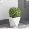 Növénytartó Fehér 40 x 40 x 40 cm Acél