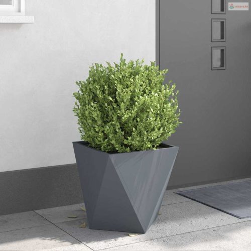 Növénytartó Antracit 40 x 40 x 40 cm Acél