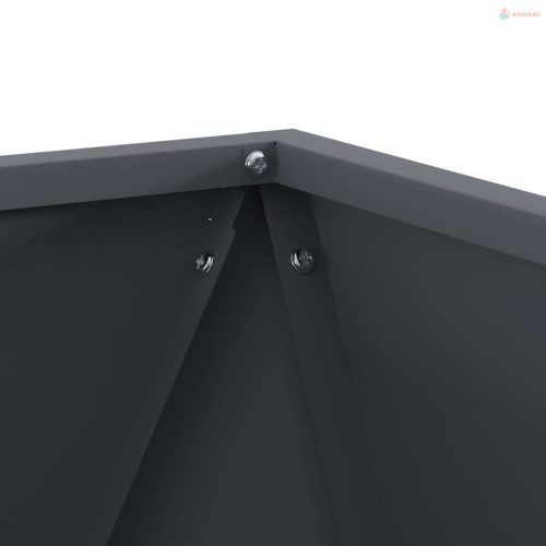 Növénytartó Antracit 40 x 40 x 40 cm Acél