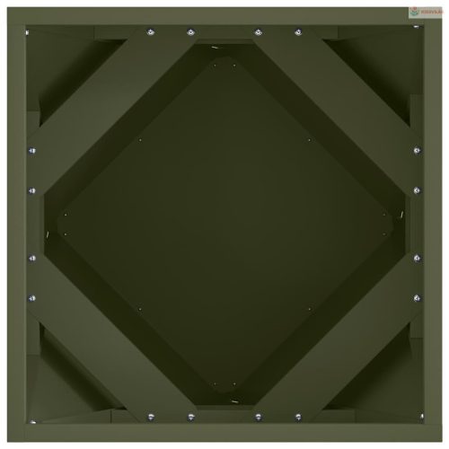 Növénytartó Olajzöld 40 x 40 x 40 cm Acél