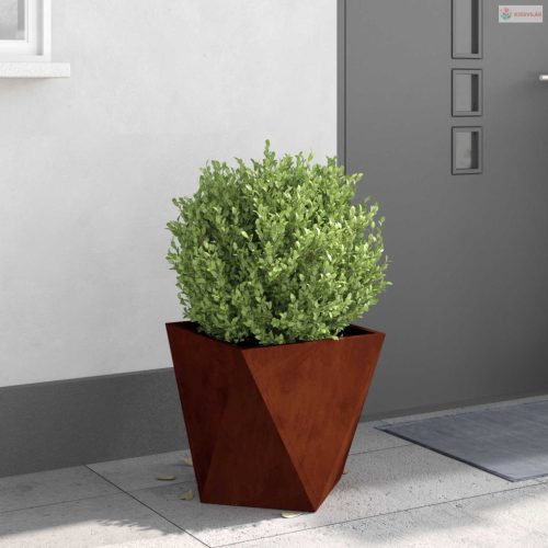 Növénytartó Rozsdás 40 x 40 x 40 cm Időjárásálló acél