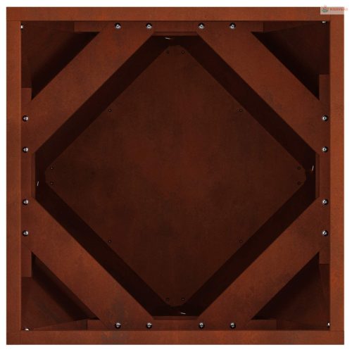 Növénytartó Rozsdás 40 x 40 x 40 cm Időjárásálló acél