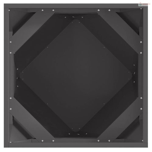 Növénytartó Fekete 50 x 50 x 50 cm Acél