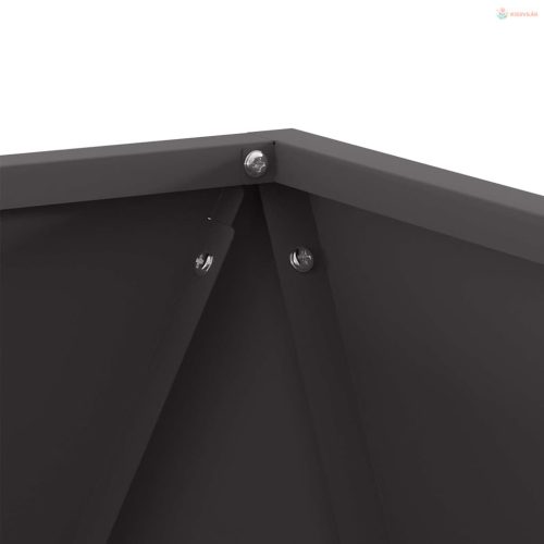 Növénytartó Fekete 50 x 50 x 50 cm Acél