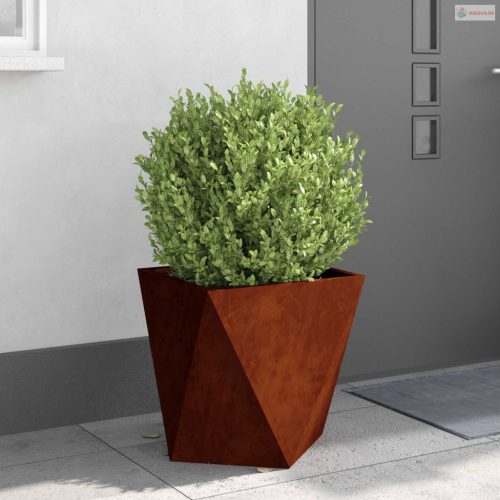 Növénytartó Rozsdás 50 x 50 x 50 cm Időjárásálló acél