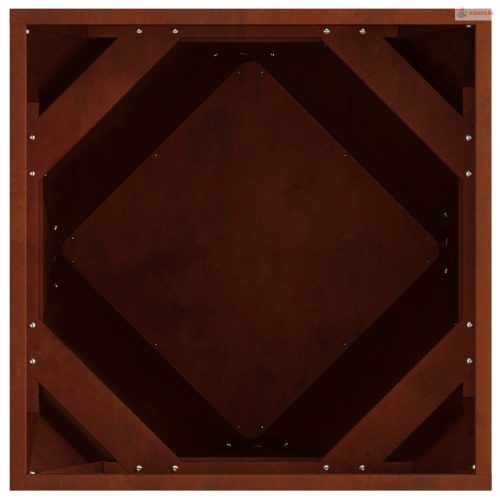 Növénytartó Rozsdás 50 x 50 x 50 cm Időjárásálló acél