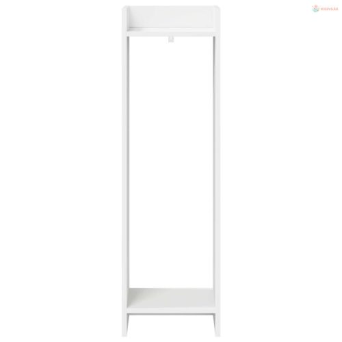 Növényállvány polcokkal Fehér 30 x 30 x 100 cm Mérnöki fa